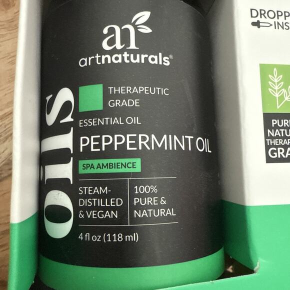 Art Naturals Peppermint Essential 100% Pure Fresh Oil‎ 4oz Art Naturals New - Picture 5 of 8